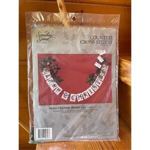 Merry Christmas Cross Stitch Banner - Something Special - Candamar Designs Inc.